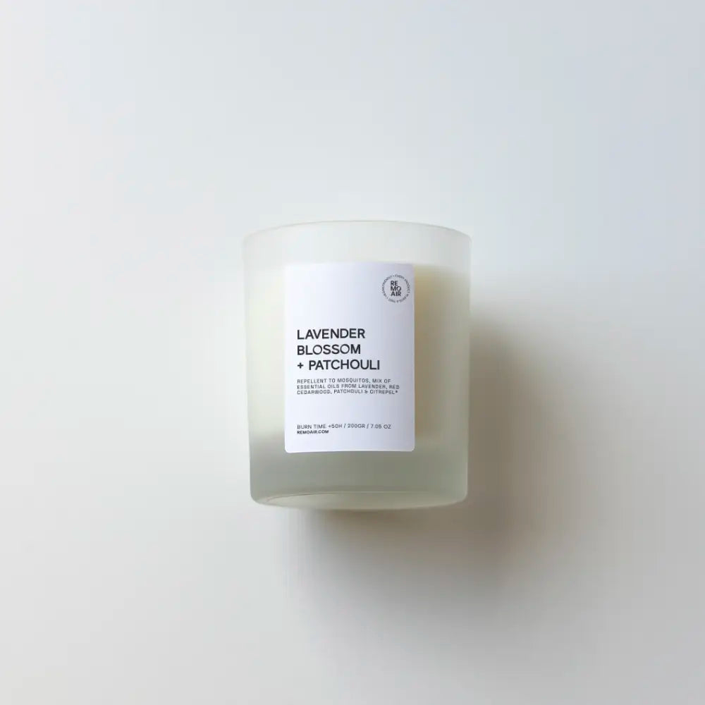 Mosquito candle ⎯ Lavender Blossom + Patchouli &amp; Citrepel®