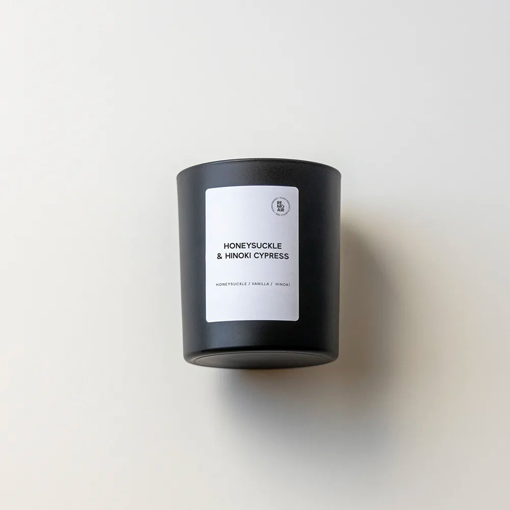 Honeysuckle &amp; Hinoki Cypress - scented candle